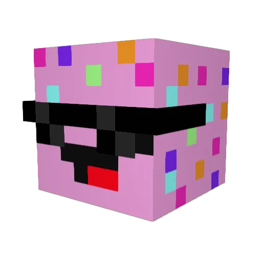 reewurk Minecraft avatar head, 3D render