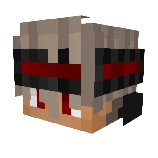 ref_lord Minecraft avatar head, 3D render