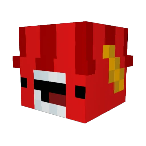 refaz Minecraft avatar head, 3D render