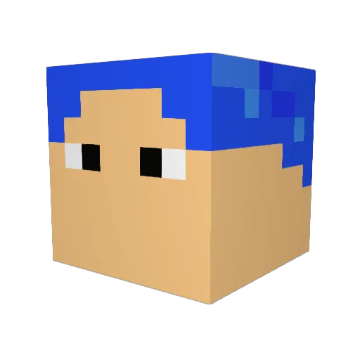 reffstrup Minecraft avatar head, 3D render