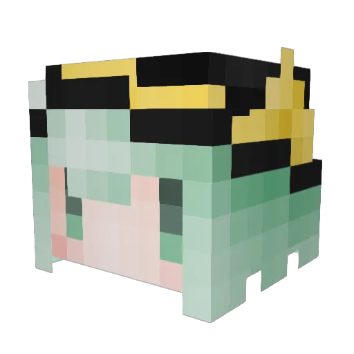 reforever Minecraft avatar head, 3D render