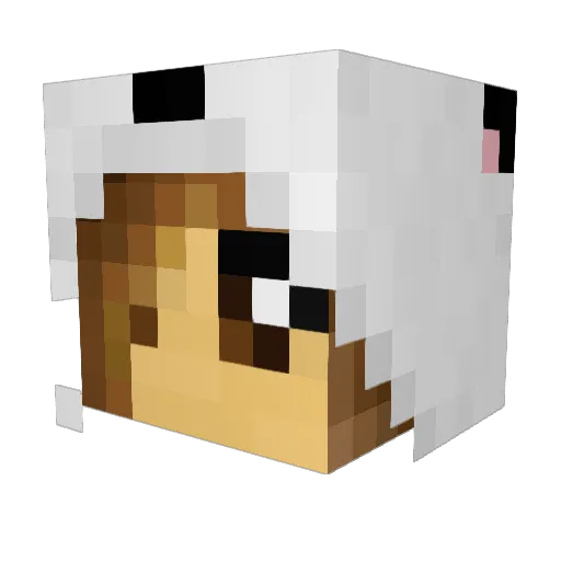 reformG7 Minecraft avatar head, 3D render