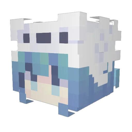 refoxx_ Minecraft avatar head, 3D render