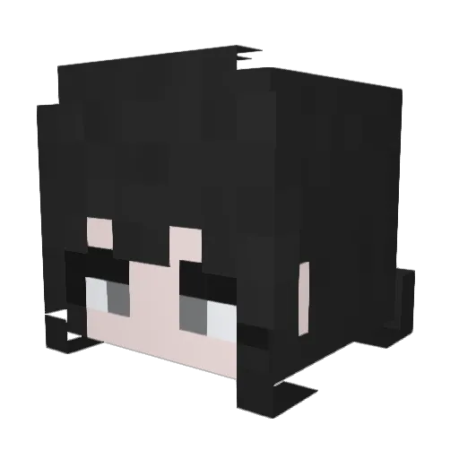refutoro Minecraft avatar head, 3D render