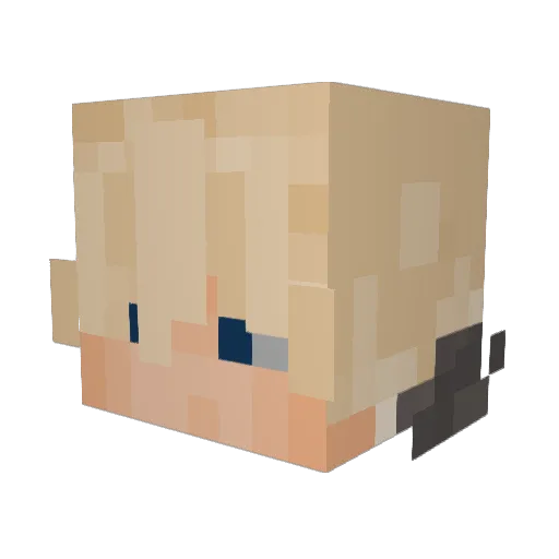 regalwizard Minecraft avatar head, 3D render