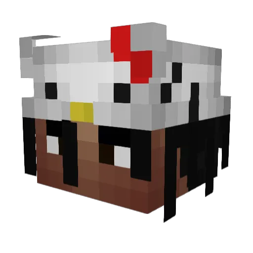 regaylo Minecraft avatar head, 3D render