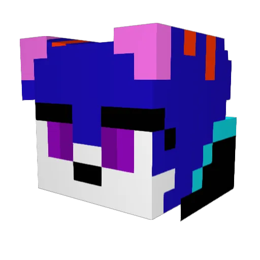 regent1732 Minecraft avatar head, 3D render