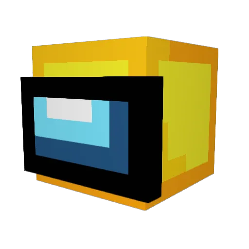 regental Minecraft avatar head, 3D render