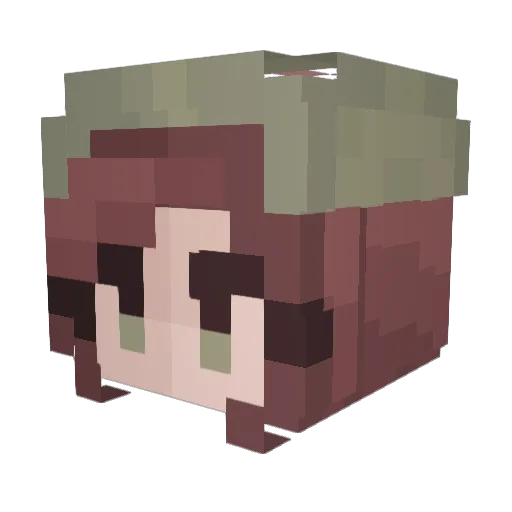 reggano Minecraft avatar head, 3D render