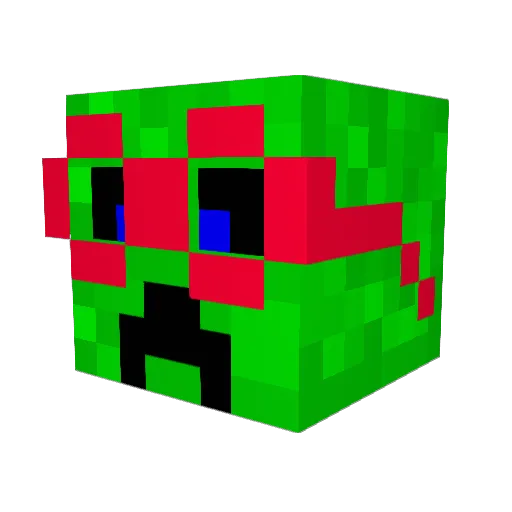 reggie368 Minecraft avatar head, 3D render