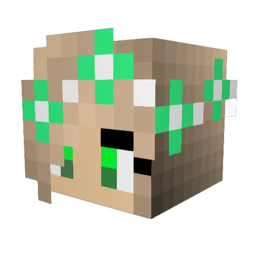 regina175 Minecraft avatar head, 3D render