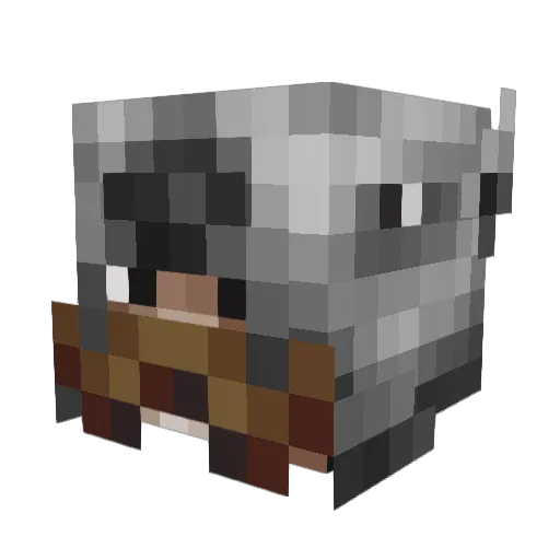 regine_ok Minecraft avatar head, 3D render