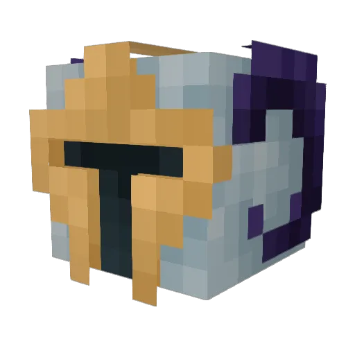 regnith Minecraft avatar head, 3D render