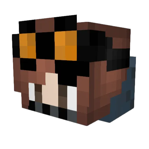 regolaz Minecraft avatar head, 3D render