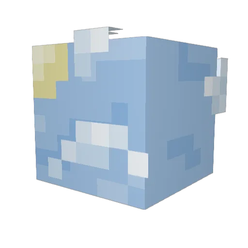 regretzs Minecraft avatar head, 3D render