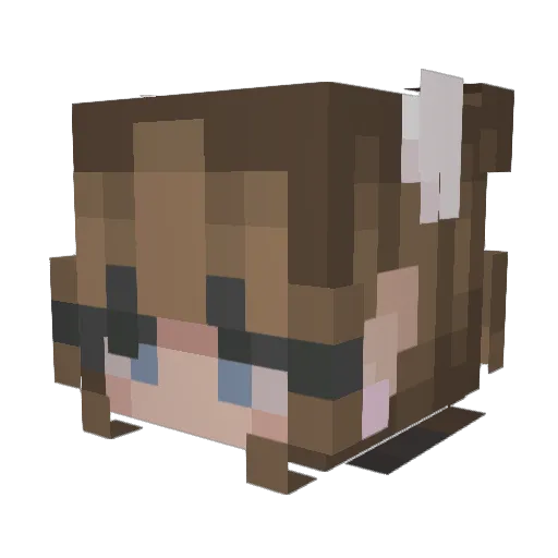 regularvision Minecraft avatar head, 3D render