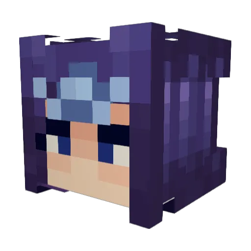 regxnald Minecraft avatar head, 3D render