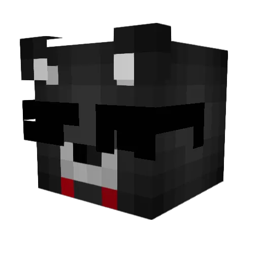 rehtdats Minecraft avatar head, 3D render