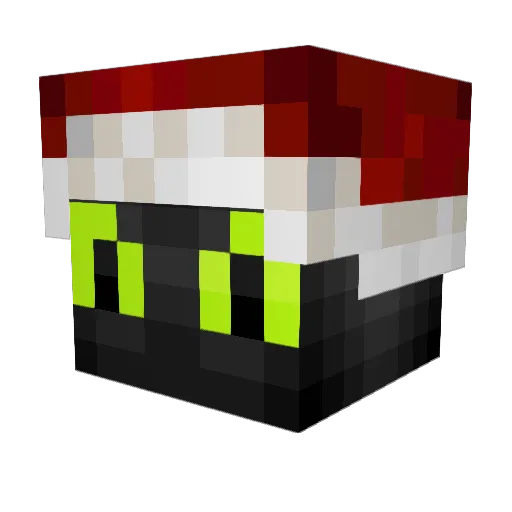 rehzo Minecraft avatar head, 3D render