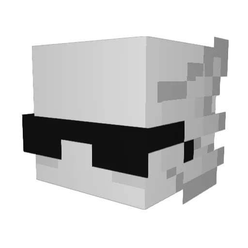 rei_shi Minecraft avatar head, 3D render