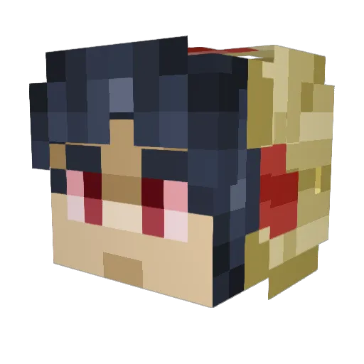reiboi8 Minecraft avatar head, 3D render