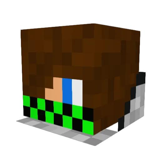 reidalot Minecraft avatar head, 3D render