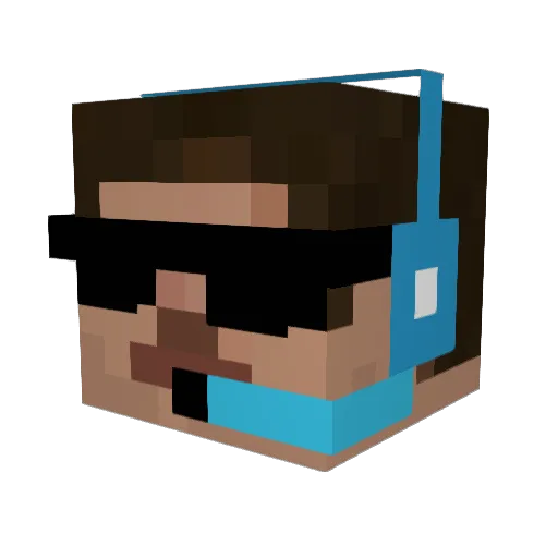 reidrob97 Minecraft avatar head, 3D render