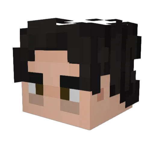 reidsprout Minecraft avatar head, 3D render