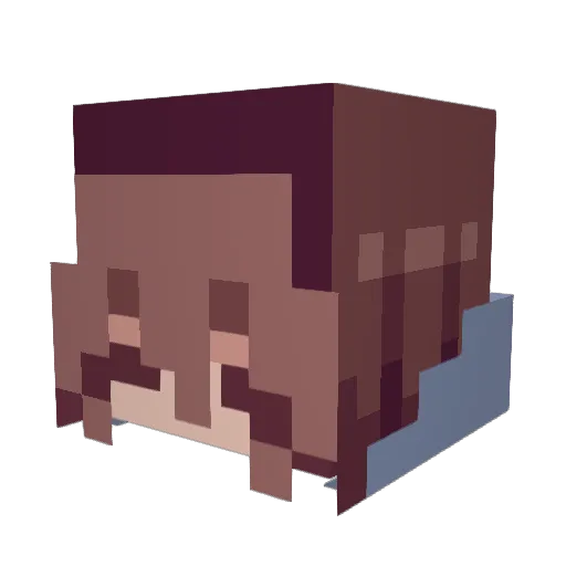 reigeniscrying Minecraft avatar head, 3D render
