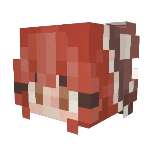reignaissance Minecraft avatar head, 3D render