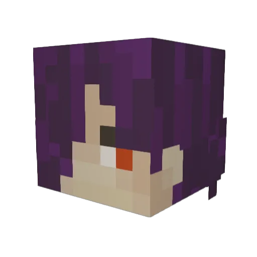 reigningaura Minecraft avatar head, 3D render