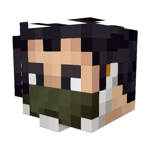 reihog Minecraft avatar head, 3D render
