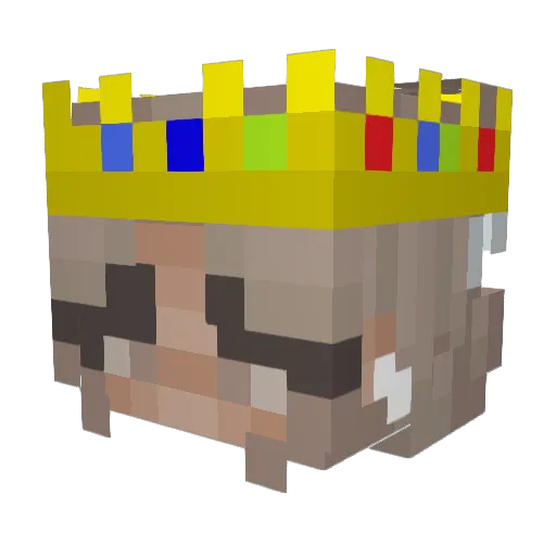 reiilly Minecraft avatar head, 3D render