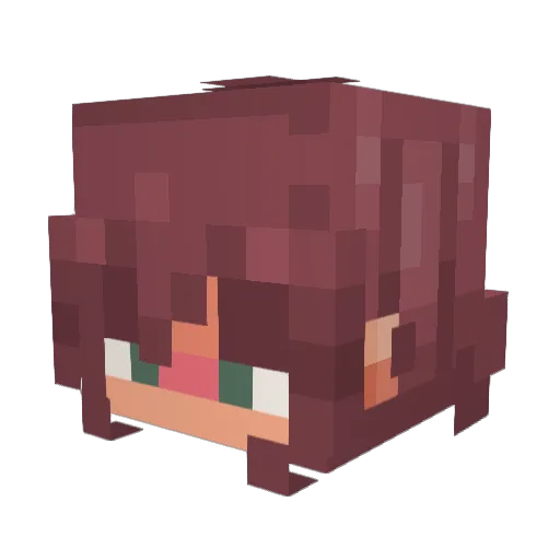 reikupa Minecraft avatar head, 3D render
