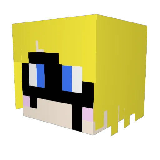rein243 Minecraft avatar head, 3D render