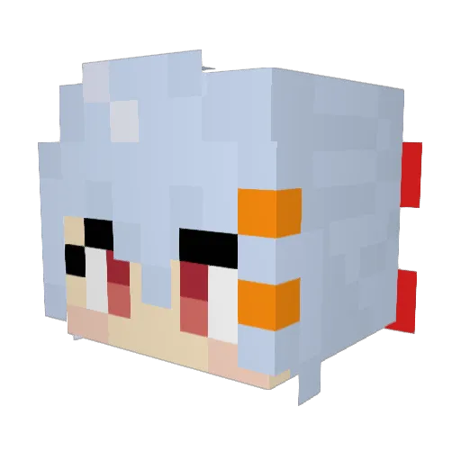 rein_tasupo Minecraft avatar head, 3D render