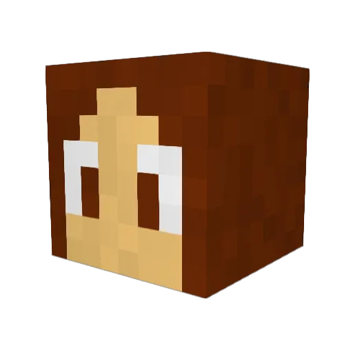 reinaldistic Minecraft avatar head, 3D render