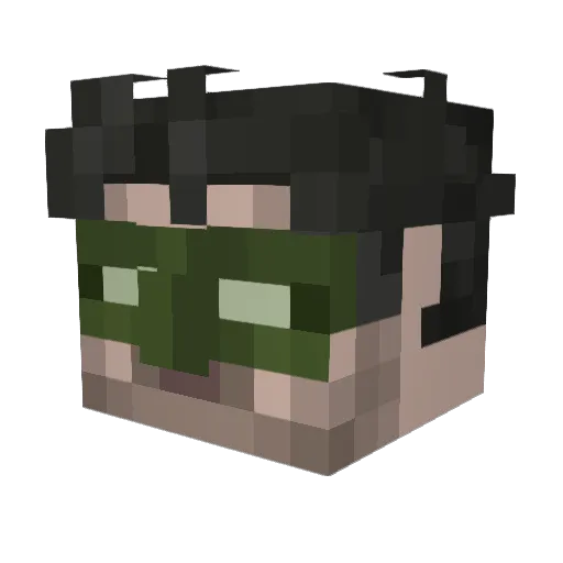 reindiohead Minecraft avatar head, 3D render