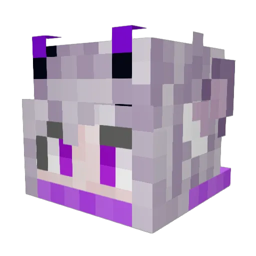 reine_demon Minecraft avatar head, 3D render