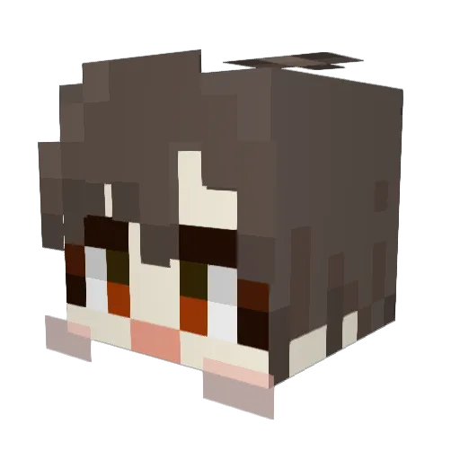 reinekoCh Minecraft avatar head, 3D render