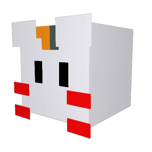 reinforce0110 Minecraft avatar head, 3D render