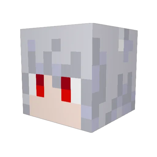 reinside Minecraft avatar head, 3D render