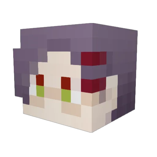 reiru1128 Minecraft avatar head, 3D render