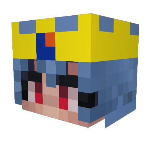 reisimp Minecraft avatar head, 3D render