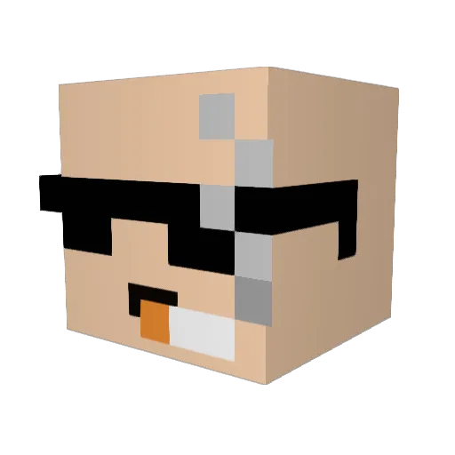 reitachi Minecraft avatar head, 3D render