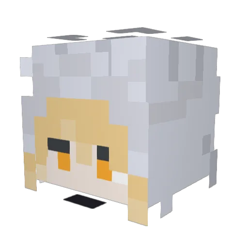 reivxz Minecraft avatar head, 3D render