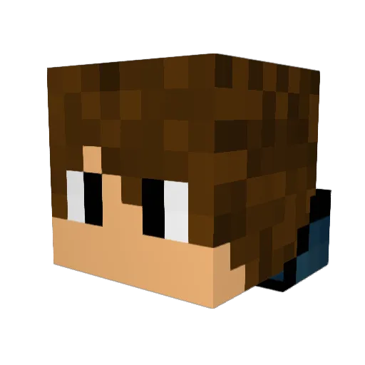 reizera Minecraft avatar head, 3D render