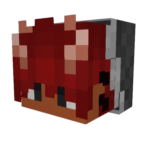 rekai1 Minecraft avatar head, 3D render
