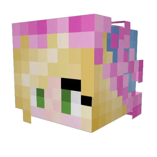 rekilicious Minecraft avatar head, 3D render