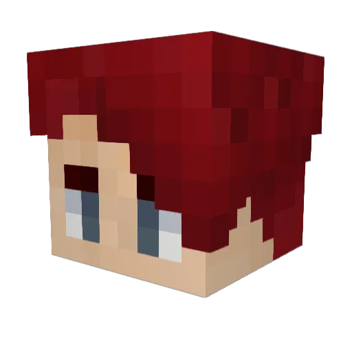 rekirkbride Minecraft avatar head, 3D render